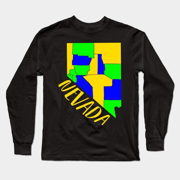 USA state: Nevada Long Sleeve T-Shirt by KK-Royal